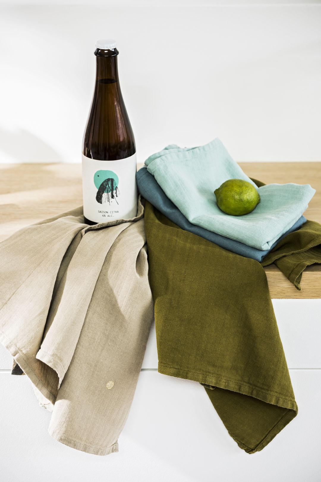 tea towel linen and cotton ginger